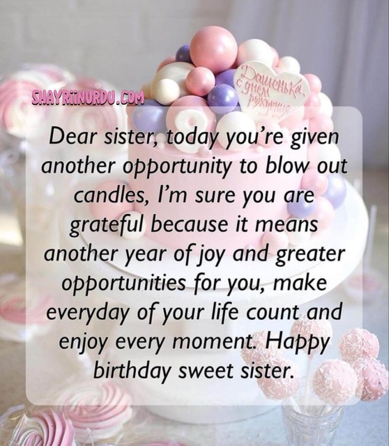 Birthday Wishes for Sister